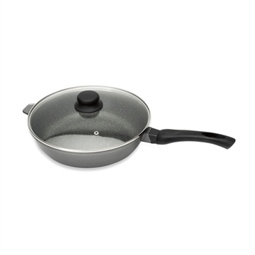 Poêles, poêlons et sauteuses : Sauteuse Revêtement Dur comme la Pierre 28 cm