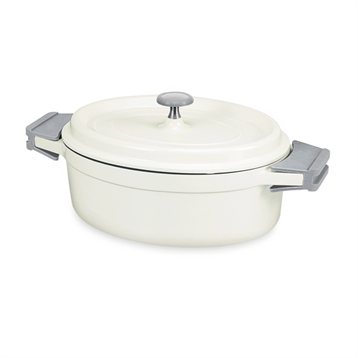Faitouts, cocottes et marmites : Cocotte ovale ivoire Cook On 31 cm
