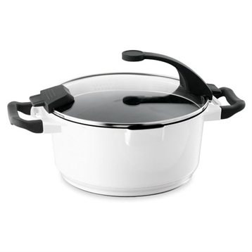 Faitouts, cocottes et marmites : Faitout et couvercle Virgo Blanc 24 cm