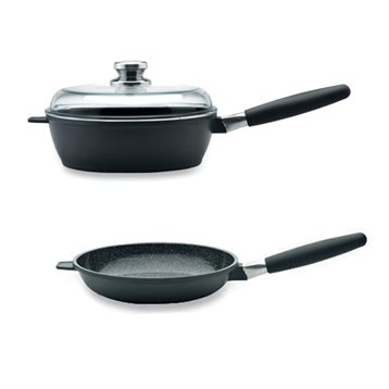 Poêles, poêlons et sauteuses : Lot sauteuse et poêle Cast Line 24 cm