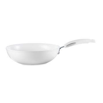 Poêles, poêlons et sauteuses : Wok White Ceramic Induction 28 cm
