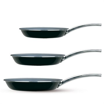 Poêles, poêlons et sauteuses : Lot de 3 poêles Earth Chef 20 à 30 cm