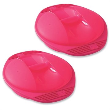 Papillotes silicone : Lot 2 papillotes rondes framboise