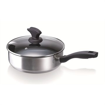 Poêles, poêlons et sauteuses : Sauteuse revêtue et couvercle Vitapan 24 cm