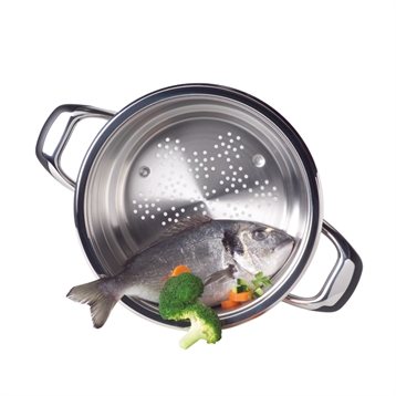 Cuits vapeur : Cuit-vapeur passoire 24 cm Cuisson basse température