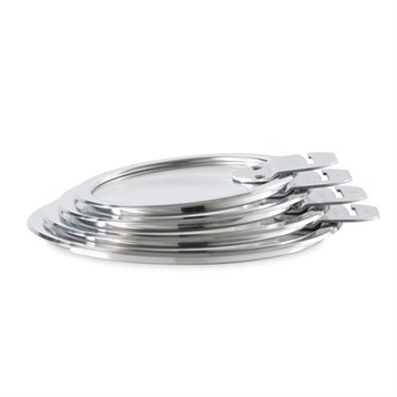 Couvercles : 4 couvercles verre Strate 14, 16, 18 et 20 cm