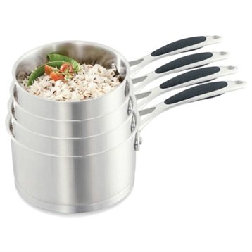 Casseroles : Lot de 4 casseroles Suave 14 à 20 cm