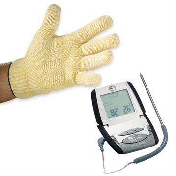 Thermomètres : Lot thermo-sonde et gant anti chaleur