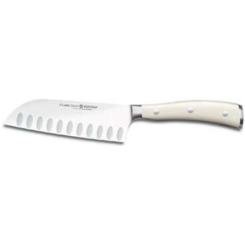 Couteaux japonais : Couteau japonais lame alvéolée 14cm