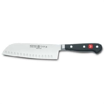 Couteaux japonais : Couteau japonais lame alvéolée 17 cm