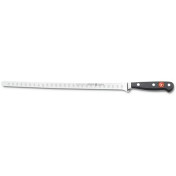 Couteaux japonais : Couteau à saumon lame alvéolée 32 cm
