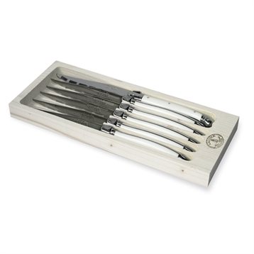 Couteaux à steaks : Coffret 6 couteaux Laguiole Snow