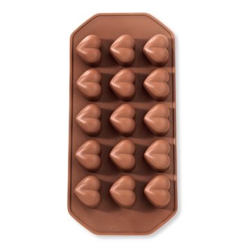 Moules en silicone : Moule silicone 15 Chocolats Coeurs