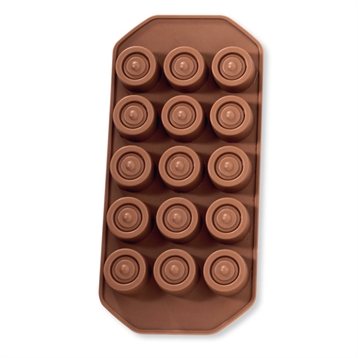 Moules en silicone : Moule silicone 15 Chocolats Ronds