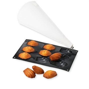 Moules en silicone : Kit madeleine savoureuses