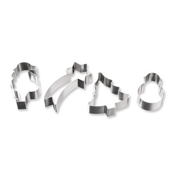 Emporte-pièces : Coffret de 4 nonettes inox