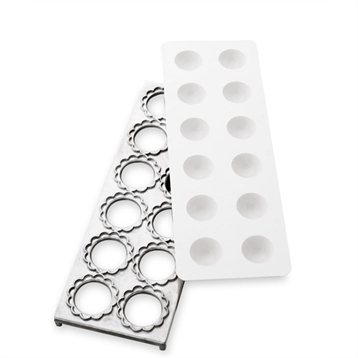 Confection des pâtes : Plaque 12 raviolis ronds