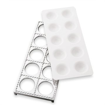 Confection des pâtes : Plaque 10 raviolis carrés
