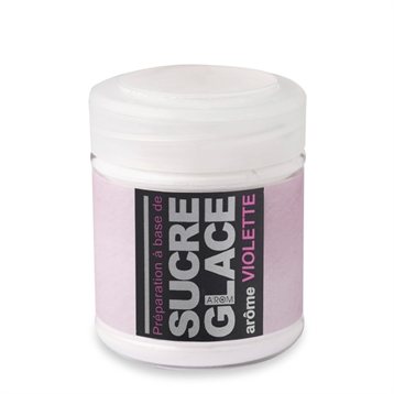 Sucres, arômes et ingrédients : Sucre glace aromatisé violette