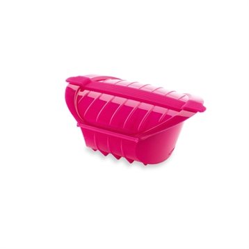 Papillotes silicone : Cocotte silicone rose OGYA 50 cl