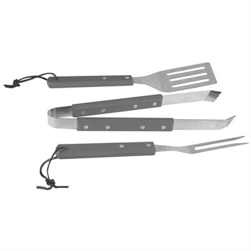 Grills, planchas, barbecues : Set d'ustensiles à barbecue gris