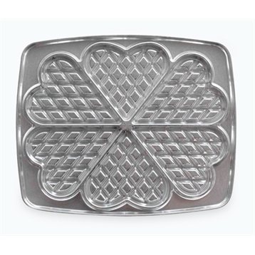 Accessoires appareils électroménagers : 2 Plaques 6 gaufres cœurs