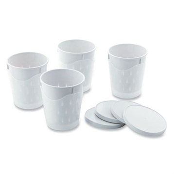 Yaourtières et fromagères : 4 Faisselles 0,25L