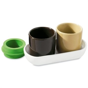Tasses et bols : 2 tasses espresso avec plateau