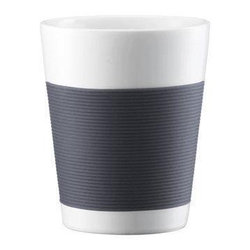 Tasses et bols : Set 2 tasses Bodum Canteen double paroi 0,20 L gris
