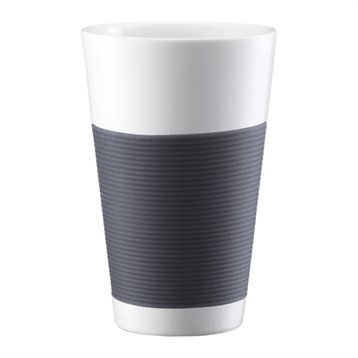 Tasses et bols : Set 2 tasses Bodum Canteen double paroi 0,35 L gris