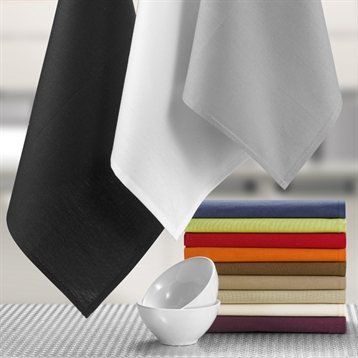 Linge de table : 6 serviettes de table coloris aubergine