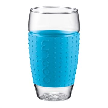 Verres et carafes : Set 2 verres Pavina 0,60 L bleu