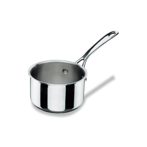 Mini Casserole Inox Avec Poignée Bois - Parfaite Pour Lait, Sauces, Beurre Fondu, 180 Ml