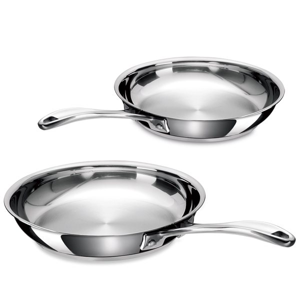 2 Po&ecirc;les inox 24 et 28 cm chef