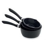 Lot 3 casseroles Saveur Plus Induc 16 à 20 cm Mathon