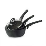 3 Casseroles et couvercles Impact Induction 16 à 20 cm
