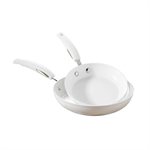 2 poêles 24 et 28 cm White Ceramic Induction Bialetti