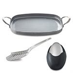 Lot plancha Minéral, spatule et savon d'acier