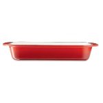 Plat rectangulaire 32 cm rouge