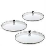 Lot de 3 couvercles Salvaspazio 24 à 28 cm Lagostina