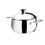 Marmite et couvercle inox Chaudron Line 28 cm