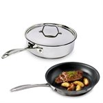 Poêle, sauteuse et couvercle 28 cm Chef Beka