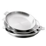 Lot de 3 poêles inox Classic 24 à 28 cm Cristel