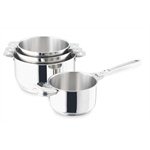 Lot 4 casseroles Salvapazio 14 à 20 cm Lagostina