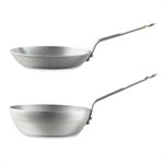 Lot poêle 24 cm et wok 24 cm Minéral B élément deBUYER