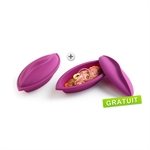 2 papillotes silicone individuelles aubergine