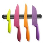 Set barre aimantée et couteaux multicolores