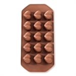 Moule silicone 15 Chocolats Coeurs