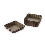4 tartelettes carrée fond amovible