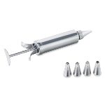 Seringue inox décor avec 5 douilles
